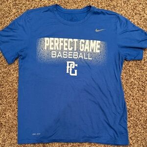 Nike Perfecr Game Dri-FIT Blue Baseball Tee